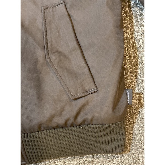 Calvin Klein Mens Ski Bomber Jacket Medium Brown - Picture 9 of 16